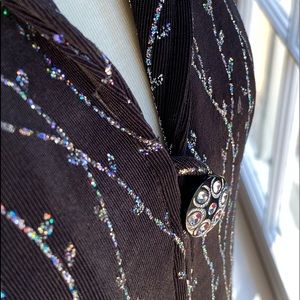 Sparkly dress up duster jacket. Ladies size 10